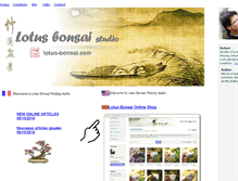 Tablet Screenshot of lotus-bonsai.com
